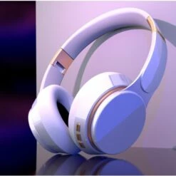 GroupM Casque Bluetooth Supra-auriculaire, Casque Tout Compris De Jeu D'ordinateur Télescopique Pliable De Sport (blanc)