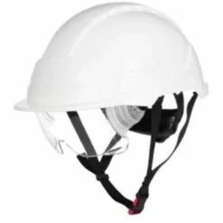 Casque De Sécurité Non Ventilé Avec Lunettes De Sécurité Intégrées Coverguard PHOENIX PRO ABS Blanc Unique - Blanc