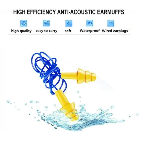 Bouchons D'oreilles En Silicone, Bouchon Oreille Réduction Anti-Bruit Et Protection Auditive Pour Dormir, Sommeil, Etudier, Travailler, Natation,Irisfr 5 Bouchons D'oreilles En Silicone, Bouchon Oreille Réduction Anti-Bruit Et Protection Auditive Pour Dormir, Sommeil, Etudier, Travailler, Natation,Irisfr – Image 3