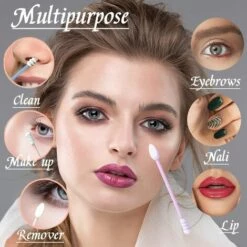 TANABATA 4 Morceaux De Cotons-tiges En Silicone Réutilisables, Cotons-tiges Lavables, Soins Des Oreilles, Nettoyage, Maquillage Et Démaquillant，Protection Environnementale -Protection auditive et tête Soldes 2022 53925874 3