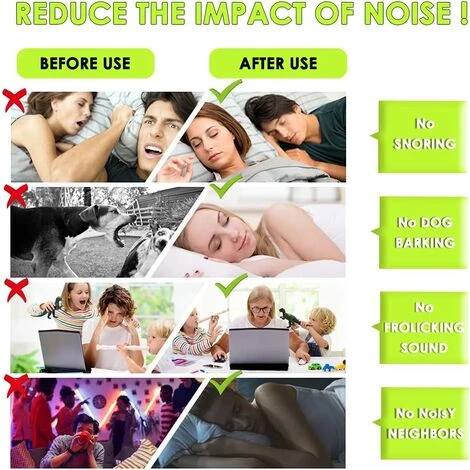 ALMI 60 Paires De Bouchons D'oreille En Mousse,Anti Bruit Bouchon,Boule Quies Sommeil,Éponge Bouchon Doreille Anti Bruit 32dB Avec Boîte De Rangement Pour Protection De L’ouïe, Sommeil, Travail Et Étudie 4 ALMI 60 Paires De Bouchons D'oreille En Mousse,Anti Bruit Bouchon,Boule Quies Sommeil,Éponge Bouchon Doreille Anti Bruit 32dB Avec Boîte De Rangement Pour Protection De L’ouïe, Sommeil, Travail Et Étudie – Image 2