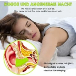 ALMI 60 Paires De Bouchons D'oreille En Mousse,Anti Bruit Bouchon,Boule Quies Sommeil,Éponge Bouchon Doreille Anti Bruit 32dB Avec Boîte De Rangement Pour Protection De L’ouïe, Sommeil, Travail Et Étudie 10 ALMI 60 Paires De Bouchons D'oreille En Mousse,Anti Bruit Bouchon,Boule Quies Sommeil,Éponge Bouchon Doreille Anti Bruit 32dB Avec Boîte De Rangement Pour Protection De L’ouïe, Sommeil, Travail Et Étudie -Protection auditive et tête Soldes 2022 54024397 4