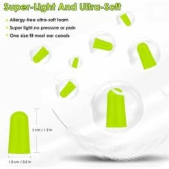 ALMI 60 Paires De Bouchons D'oreille En Mousse,Anti Bruit Bouchon,Boule Quies Sommeil,Éponge Bouchon Doreille Anti Bruit 32dB Avec Boîte De Rangement Pour Protection De L’ouïe, Sommeil, Travail Et Étudie 11 ALMI 60 Paires De Bouchons D'oreille En Mousse,Anti Bruit Bouchon,Boule Quies Sommeil,Éponge Bouchon Doreille Anti Bruit 32dB Avec Boîte De Rangement Pour Protection De L’ouïe, Sommeil, Travail Et Étudie -Protection auditive et tête Soldes 2022 54024397 5