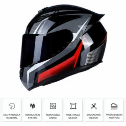 SUPERSELLER Casque De Moto Intégral Casque De Rue Rapide Unisexe Adulte Cool Rider équipement Quatre Saisons Nouveau Casque De Moto De Tourisme De Rue - Style B Taille M -Protection auditive et tête Soldes 2022 54447689 3