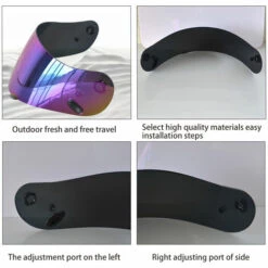 SUPERSELLER Moto Anti-UV Anti-Rayures Vent Bouclier Casque Lentille Visière Remplacement Pour Casque Moto CS-15 TR-1 FG-15 HS-11 FS-15 FS-11 - Multicolore -Protection auditive et tête Soldes 2022 54448387 4