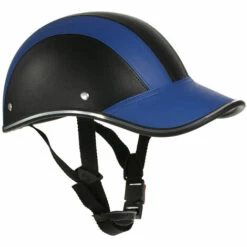 SUPERSELLER Casque De Moto Style Casquette De Baseball Demi-visage Avec Pare-soleil - Bleu -Protection auditive et tête Soldes 2022 54448435 2