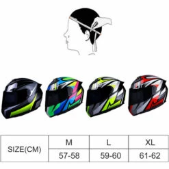 SUPERSELLER Casque De Moto Intégral Casque De Rue Rapide Unisexe Adulte Cool Rider équipement Quatre Saisons Nouveau Casque De Moto De Tourisme De Rue - Style B Taille L -Protection auditive et tête Soldes 2022 54448918 5