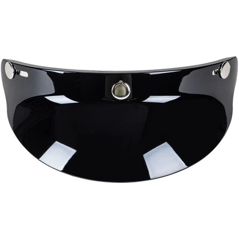 SUPERSELLER 3 Snap-Button Visor Shield Lens Visor Flip Up Wind Shield Pour Casque De Moto à Face Ouverte - Le Noir 3 SUPERSELLER 3 Snap-Button Visor Shield Lens Visor Flip Up Wind Shield Pour Casque De Moto à Face Ouverte - Le Noir
