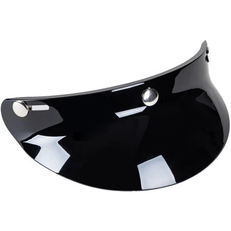 SUPERSELLER 3 Snap-Button Visor Shield Lens Visor Flip Up Wind Shield Pour Casque De Moto à Face Ouverte - Le Noir 5 SUPERSELLER 3 Snap-Button Visor Shield Lens Visor Flip Up Wind Shield Pour Casque De Moto à Face Ouverte - Le Noir – Image 3