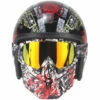 SUPERSELLER Masque Facial Casque Tactique Masksunglas Casques De Moto - Noir Brillant Et M