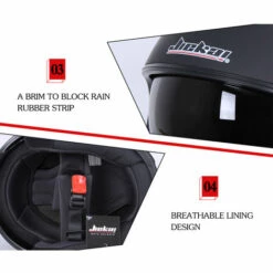 JIEKAI Casque De Moto Open Face Racing Riding Casque Vintage Avec Double Lentille Pour Homme Femme - XL 10 JIEKAI Casque De Moto Open Face Racing Riding Casque Vintage Avec Double Lentille Pour Homme Femme - XL -Protection auditive et tête Soldes 2022 54450583 4