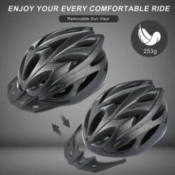 TANABATA Casque De Vélo Pour Adultes Léger - Casque De Vélo Pour Homme Femme, Confort Avec Coussinets Et Visière, Casque VTT CE Certifié Pour Adultes Jeunes Vététistes De Montagne 11 TANABATA Casque De Vélo Pour Adultes Léger - Casque De Vélo Pour Homme Femme, Confort Avec Coussinets Et Visière, Casque VTT CE Certifié Pour Adultes Jeunes Vététistes De Montagne -Protection auditive et tête Soldes 2022 54481039 5