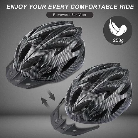 TANABATA Casque De Vélo Pour Adultes Léger - Casque De Vélo Pour Homme Femme, Confort Avec Coussinets Et Visière, Casque VTT CE Certifié Pour Adultes Jeunes Vététistes De Montagne 7 TANABATA Casque De Vélo Pour Adultes Léger - Casque De Vélo Pour Homme Femme, Confort Avec Coussinets Et Visière, Casque VTT CE Certifié Pour Adultes Jeunes Vététistes De Montagne – Image 5