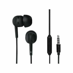 THOMSON Ecouteurs Stéréo Intra-auriculaires EAR 3005 Avec Microphone, Noir (132479)