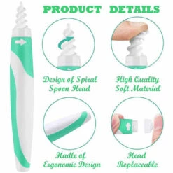 PERLE RARE Nettoyant Oreille - Appareil Reutilisable Avec Tige Souple En Silicone X15 - Nettoyeur Pour Oreilles Enfant, Adulte Et Chien - Bouchon De Cerumen Et Cire - Nettoyage Ear Wax Cleaner -Protection auditive et tête Soldes 2022 55029628 4