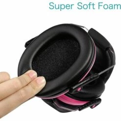 ALMI Casque Antibruit Enfant NRR 25dB / SNR 29dB Pliable Casques Anti Bruit à Réduction Oreille Défenseur Pour Dormir, Étudier, Voyager, Jouer, Travailler (Rose) -Protection auditive et tête Soldes 2022 55069825 5