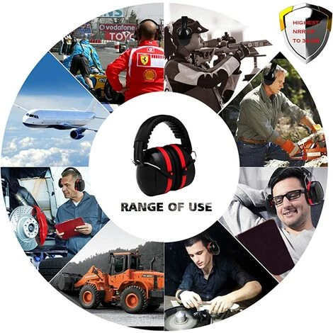 ALMI Casque Antibruit Adulte ECHTPower Protection Auditive Passif Enfant Défenseur Réduction Du Bruit Pliable Réglable SNR 35dB Avec Mousse Souple Pour Chasse, Tir, Bricolage, Étudier, Travaille 7 ALMI Casque Antibruit Adulte ECHTPower Protection Auditive Passif Enfant Défenseur Réduction Du Bruit Pliable Réglable SNR 35dB Avec Mousse Souple Pour Chasse, Tir, Bricolage, Étudier, Travaille – Image 5