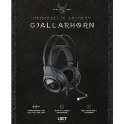 L33T-GAMING L33T Gaming - Casque Micro GJALLARHORN Filaire - 50MM Driver Rétroéclairé - Noir -Protection auditive et tête Soldes 2022 55270112 5