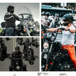 LIFCAUSAL Demi-casque De Moto Homologué DOT Bicycle Cruiser Hélicoptère Noir Mat XL -Protection auditive et tête Soldes 2022 55277651 4