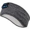 TINOR Casque De Sommeil Sans Fil Bluetooth V5.0 Bandeau De Sport Ecouteurs Avec Ultra-Fins HD Stéréo Haut-parleurs,Parfait Pour Sport,Dormeurs Latéraux,Voyage En Avion,Méditation Et Relaxation Gris -Protection auditive et tête Soldes 2022 55425809 1