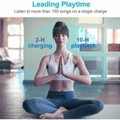 ZHUOXUAN Cadeaux De Bandeau Bluetooth Pour Hommes Et Femmes - Cadeau Original Bandeau Musique Casque Masque De Nuit Pour Homme, Cadeau Créatif Bandeau Bluetooth Masque Pour Les Yeux Endormis Pour Femme, Cadeau De Noël Bandeau Masque De Sommeil -Protection auditive et tête Soldes 2022 55488578 3