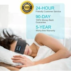 ZHUOXUAN Cadeaux De Bandeau Bluetooth Pour Hommes Et Femmes - Cadeau Original Bandeau Musique Casque Masque De Nuit Pour Homme, Cadeau Créatif Bandeau Bluetooth Masque Pour Les Yeux Endormis Pour Femme, Cadeau De Noël Bandeau Masque De Sommeil -Protection auditive et tête Soldes 2022 55488578 5