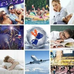 Bouchons D'Oreille Pour Dormir,Triomphe 20 Paires Bouchon Oreille Anti Bruit 3m Bouchon D'oreille Pour Dormir RÉUtilisable ImpermÉAble Bouchons D'oreille Pour Dormir, Ronfler, Voyager, Concerts, ÉTude -Protection auditive et tête Soldes 2022 55532817 5