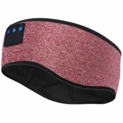 ILOVEMILAN Bandeau Casques Écouteurs Bluetooth Sans Fil Cadeau Pour Homme Femme, Ecouteur De Musique HiFi Stéréo Micro,10 Heures De Lecture, IPX6 Résistant à L'eau (Rouge)