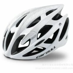 THSINDE Casque Velo Montagne Route Vélo Casque Ultralight Casque Adulte Enfant Unisexe Casque -Blanc-L