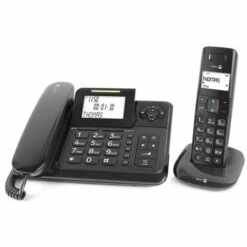 Téléphone Filaire Avec Répondeur + Sans Fil - Com-4005 - Doro - Noir