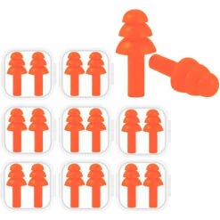 LIFCAUSAL 8 Paires Bouchons D'Oreille Bouchons D'Oreille Souples En Silicone Bouchons D'Oreille Réutilisables Imperméables Bouchons D'Oreilles De Réduction Du Bruit Pour Adultes Enfants Dormir Ronflement Natation Concerts De Voyage