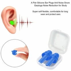 LIFCAUSAL 8 Paires Bouchons D'Oreille Bouchons D'Oreille Souples En Silicone Bouchons D'Oreille Réutilisables Imperméables Bouchons D'Oreilles De Réduction Du Bruit Pour Adultes Enfants Dormir Ronflement Natation Concerts De Voyage -Protection auditive et tête Soldes 2022 56624353 4