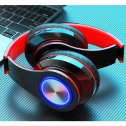 GroupM Carte De Casque Pliable Pour Caisson De Basses Sans Fil Casque Bluetooth éclairé (noir Rouge) -Protection auditive et tête Soldes 2022 56706591 3