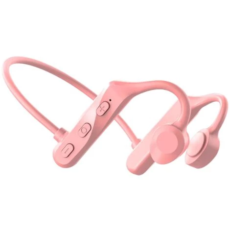 GroupM Casque Bluetooth à Conduction Osseuse 5.0 Casque Sans Fil étanche Monté Sur L'oreille (poudre De Fleur De Cerisier) 3 GroupM Casque Bluetooth à Conduction Osseuse 5.0 Casque Sans Fil étanche Monté Sur L'oreille (poudre De Fleur De Cerisier)