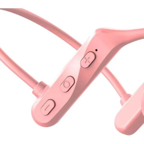 GroupM Casque Bluetooth à Conduction Osseuse 5.0 Casque Sans Fil étanche Monté Sur L'oreille (poudre De Fleur De Cerisier) 4 GroupM Casque Bluetooth à Conduction Osseuse 5.0 Casque Sans Fil étanche Monté Sur L'oreille (poudre De Fleur De Cerisier) – Image 2