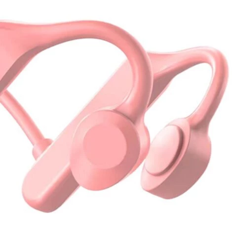 GroupM Casque Bluetooth à Conduction Osseuse 5.0 Casque Sans Fil étanche Monté Sur L'oreille (poudre De Fleur De Cerisier) 5 GroupM Casque Bluetooth à Conduction Osseuse 5.0 Casque Sans Fil étanche Monté Sur L'oreille (poudre De Fleur De Cerisier) – Image 3