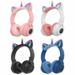 GroupM Oreilles De Chat De Dessin Animé Mignon Brillant Subwoofer Sans Fil Licorne Casque Bluetooth Casque (rose Blanc) 9 GroupM Oreilles De Chat De Dessin Animé Mignon Brillant Subwoofer Sans Fil Licorne Casque Bluetooth Casque (rose Blanc) -Protection auditive et tête Soldes 2022 56706737 4