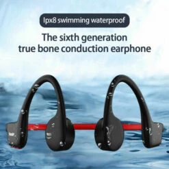 LANGRAY Oreillette Bluetooth à Conduction Osseuse 16G Mémoire écouteur De Natation MP3/Mode Casque -Protection auditive et tête Soldes 2022 57638541 3