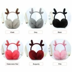 LANGRAY Mode Mignon Cache-oreilles Extérieur Hiver Chaud Doux En Peluche Cache-oreilles Bandeau Réglable Cache-oreilles Pour Dames Et Filles, Modèle : Pastèque Rouge -Protection auditive et tête Soldes 2022 57902732 5
