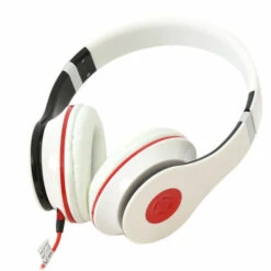 OMEGAFREESTYLE Omega FreeStyle HI-FI STEREO Casque Micro + Adaptateur 1-2 FH4005 Blanc [42726] (42726)
