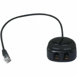 DACOMEX Switch Casque Telephonique RJ9 Avec 2 Boutons Muet (291045)