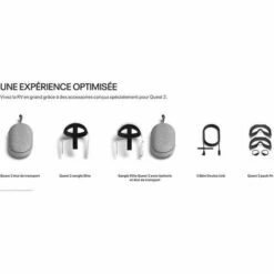 OCULUS Casque De Réalité Virtuelle - META QUEST - Quest 2 - 128 Go -Protection auditive et tête Soldes 2022 58258061 5
