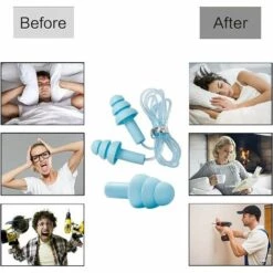 STARLIGHT 6 Paires Bouchons D'oreille En Silicone, SL.GT Réutilisables Bouchons D'oreille De Nager, Imperméable Bouchons D'oreille(Couleur Aléatoire) 9 STARLIGHT 6 Paires Bouchons D'oreille En Silicone, SL.GT Réutilisables Bouchons D'oreille De Nager, Imperméable Bouchons D'oreille(Couleur Aléatoire) -Protection auditive et tête Soldes 2022 58427663 3