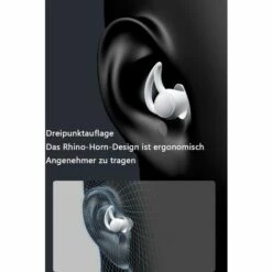 TINOR Bouchons D'Oreilles Anti Bruit Sommeil Etanches En Silicone 33db Antibruit Blocage Du Son Les Bouchons D'oreille Soft Sleep Bouchons D'oreille Réutilisables Pour Dormir, Ronfler (2 Paires) -Protection auditive et tête Soldes 2022 58432054 3