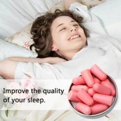 TINOR Bouchons D'oreilles En Mousse Souple, 38 DB, SNR Le Plus élevé, 60 Paires De Bouchons D'oreilles Réutilisables Confortables Pour Dormir, Ronflement, étudier (rose) -Protection auditive et tête Soldes 2022 58432056 5