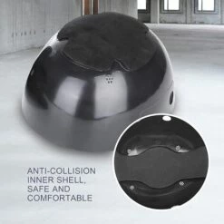 BEARSU Casquette De Protection Respirant Casque De Chantier Léger Protection Tête Atelier Equipement De Sécurité Travail Anti Chute Pour Sport Baseball Casquette Coque ABS 4 Trous Bleu -Protection auditive et tête Soldes 2022 58463262 4