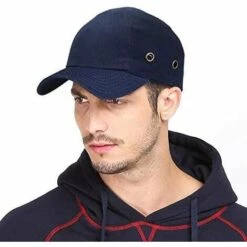 BEARSU Casquette De Protection Respirant Casque De Chantier Léger Protection Tête Atelier Equipement De Sécurité Travail Anti Chute Pour Sport Baseball Casquette Coque ABS 4 Trous Bleu -Protection auditive et tête Soldes 2022 58463262 5