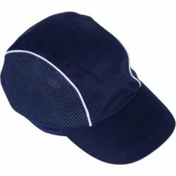BEARSU Casquette De Sécurité Anti Chute Casquette Coquée Protection Tête Sport Baseball Anti Heurt Pour Travail Constructeur Bricolage De Coton Bleu