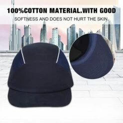 BEARSU Casquette De Sécurité Anti Chute Casquette Coquée Protection Tête Sport Baseball Anti Heurt Pour Travail Constructeur Bricolage De Coton Bleu 10 BEARSU Casquette De Sécurité Anti Chute Casquette Coquée Protection Tête Sport Baseball Anti Heurt Pour Travail Constructeur Bricolage De Coton Bleu -Protection auditive et tête Soldes 2022 58463274 4
