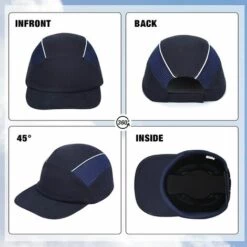 BEARSU Casquette De Sécurité Anti Chute Casquette Coquée Protection Tête Sport Baseball Anti Heurt Pour Travail Constructeur Bricolage De Coton Bleu 11 BEARSU Casquette De Sécurité Anti Chute Casquette Coquée Protection Tête Sport Baseball Anti Heurt Pour Travail Constructeur Bricolage De Coton Bleu -Protection auditive et tête Soldes 2022 58463274 5